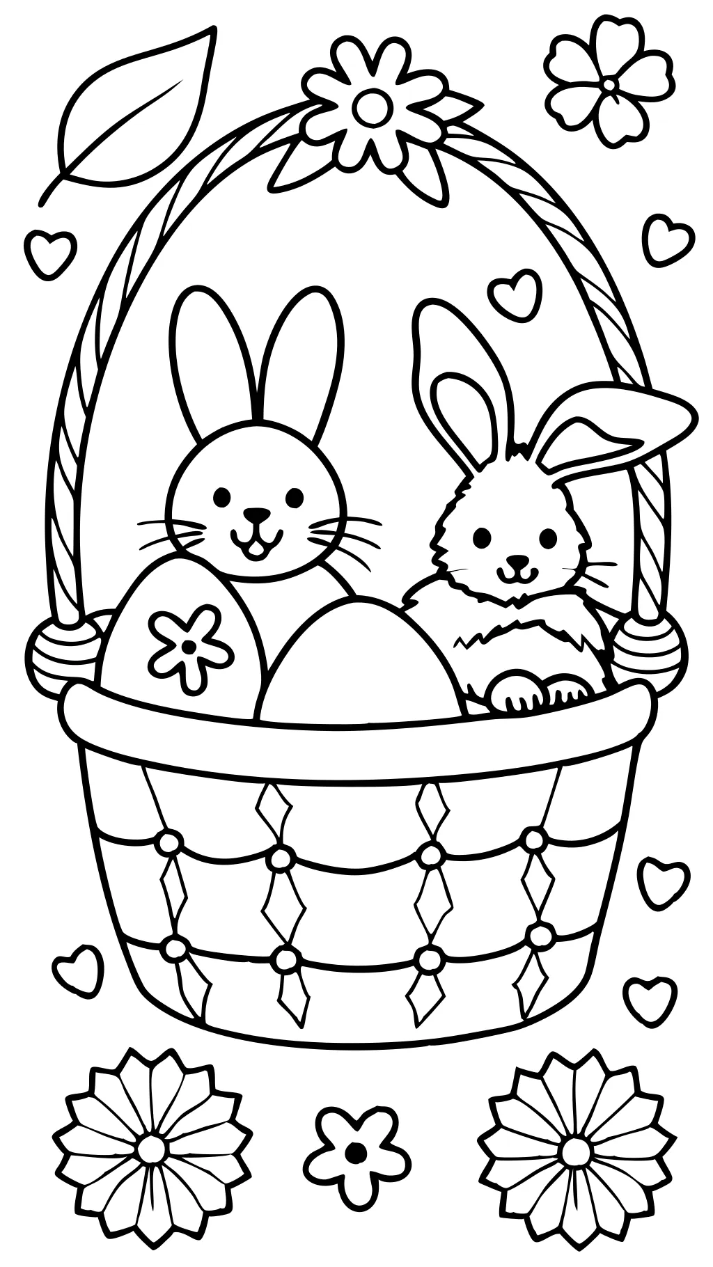 easter color pages free